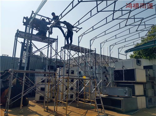 上海崇明建設鎮大型推拉篷工地倉儲雨棚哪里做 上海活動雨棚報價定做